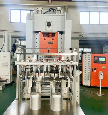Fully Automatic H Frame Hydraulic Press Aluminium Container Making Machine 50-65 Times Per Min